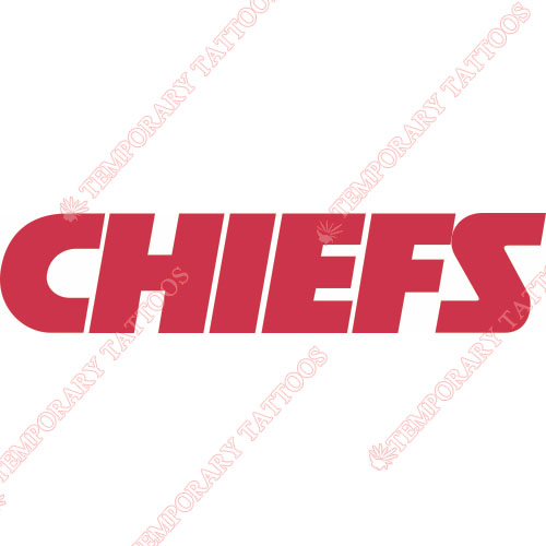 Kansas City Chiefs Customize Temporary Tattoos Stickers NO.568